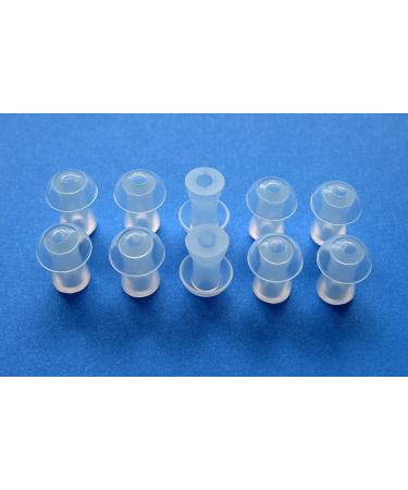 HiiBaby 10pcs (S) Soft Replacement Mushroom Domes Eartips Earbuds for Siemens : Touching Motion Nitro Aquaris Siemens Life Lotus 12P 13P 13SP 23P 23SP 23M BTE Hearing Enhancer Accessory