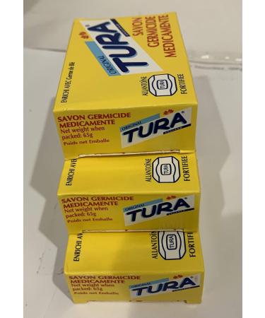 Tura Germicidal Medicated Soap 65g - Pack of 3 Bars - Buy Online on SooperMarket.com