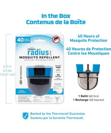 Thermacell Rechargeable Mosquito Repeller Refills 40 Hours Compatible with Thermacell E-Series & Radius Only Powerful Mosquito Protection Zone Deet Free Bug Spray Alternative Scent Free - Buy Online on SooperMarket.com