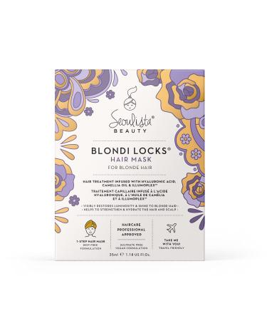 Blondi Locks Hair Mask - HELP RESTORE LUMINOSITY AND SHINE TO BLONDE HAIR | Designed to deeply hydrate strengthen and deliver a shimmering sheen to blonde hair Beige