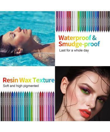 15 Color Waterproof Eyeliner Pencil Set with Sharpener - Glitter Eyeliner Kit for Long Lasting Eye Makeup - Perfect Gift for Women and Girls - Buy Online on SooperMarket.com