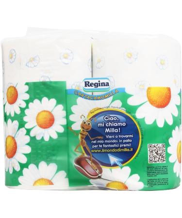 Regina - Toilet Paper Cartacamomilla - 3 packs of 4 rolls 12 rolls  - Buy Online on SooperMarket.com