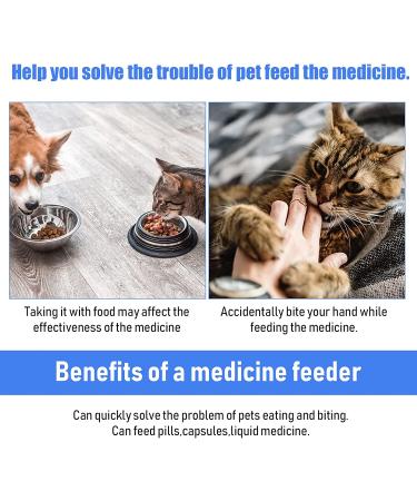 Nuanchu 4-Piece Pet Pill Shooter Kit - Dog & Cat Medicine Dispenser for Small Animals | Blue - Buy Online on SooperMarket.com