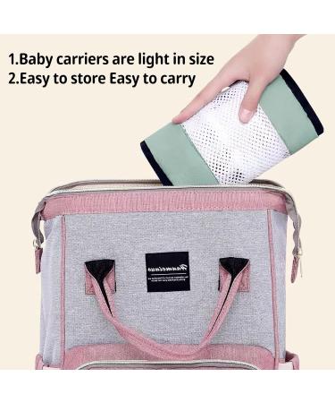 CUBY Portable Breathable Baby Carrier - 3D Mesh Fabric, Adjustable for Newborn to 24 Months, 45 lbs - Easy Toddler Carrier in Mesh Green - Buy Online on SooperMarket.com