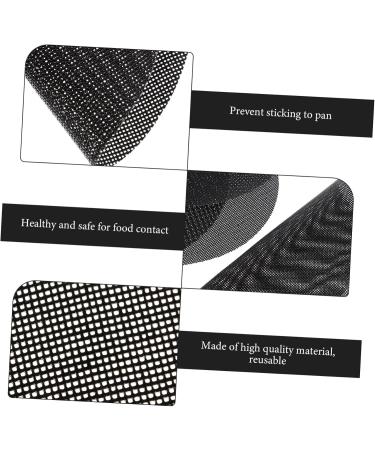 Zerodeko 4pcs Air Fryer Pad Air Fryers Airfryer Microwave Steamer Air Fryer Silicone Pad Washable Baking Mat Black 20.5X20.5X0.1CM - Buy Online on SooperMarket.com