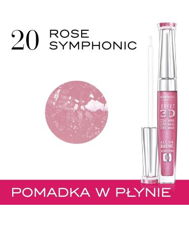Bourjois Effect 3D Lip Gloss 20 Rose Symphonic - High-shine Formula for Gorgeous Lips - Buy Online on SooperMarket.com
