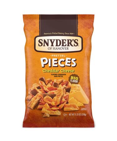 Snyder's of Hanover Pretzel Pieces, Cheddar Cheese, 11.25 Oz (Pack of 12)