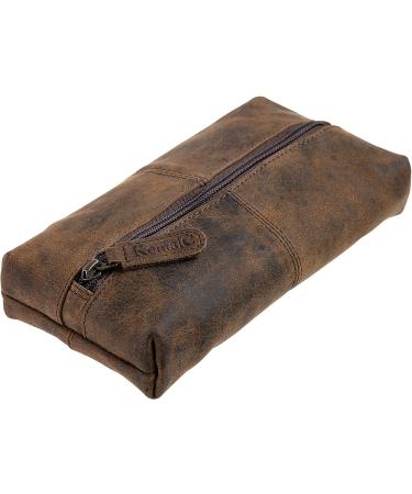 KomalC Leather Zip-Lock Cosmetic Makeup Pouch Bag Pen Pencil Case - SALE | Shop Now! - Buy Online on SooperMarket.com