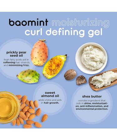 Adwoa Beauty Baomint Moisturizing Curl Defining Gel 16 oz - Mint Infused | 16 Fl Oz - Buy Online on SooperMarket.com