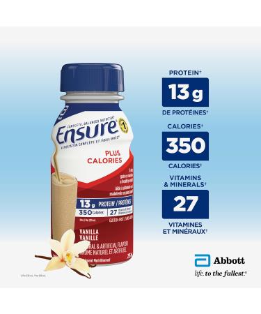 Ensure Plus Calories Nutritional Supplement Shake Value Pack To Help With Healthy Weight Gain Or Maintenance Vanilla 24 x 235-mL Bottles - Buy Online on SooperMarket.com