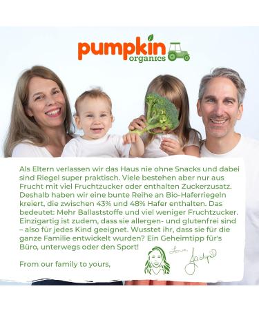 Buy Pumpkin Organics Bio Haferriegel Cocoa Strawberry (18x20g) - Sugar-Free Gluten-Free Oat & Fruit Bars for Babies & Kids - Allergen-Free Snacks - Buy Online on SooperMarket.com
