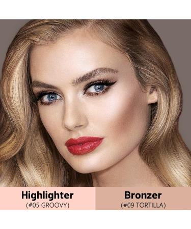 2 PCs Contouring Stick Set - Cream Bronzer & Highlighter for Flawless Makeup | Long-lasting Face & Neck Contouring Pen (Fair-0509) - Buy Online on SooperMarket.com