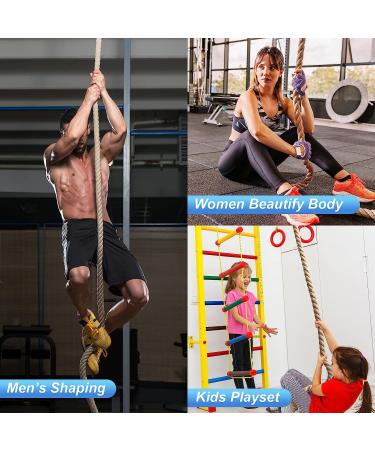 Keepark Climbing Rope - 1.5 Inch Diameter, 15 Feet Length - No Mounting Bracket - Buy Online on SooperMarket.com