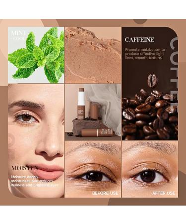 Caffeine Eye Cream Stick Caffeine Eye Cream for Dark Circles and Puffy Eyes Under Eye Cream for Women/Men Dark Circle Eye Cream Anti Aging Eye Balm Stick for Eye Bags Remover - Buy Online on SooperMarket.com