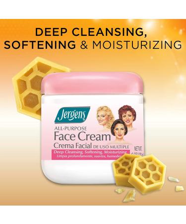 Jergens All Purpose Face Cream - Deep Cleansing Smooth & Vibrant Skin - 6 oz (Pack of 12) | International Shipping Available - Buy Online on SooperMarket.com