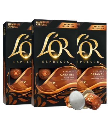 L'OR Espresso Capsules - Caramel - Pack of 3 - 10 Count