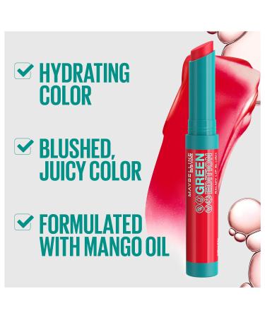 Maybelline Green Edition Balmy Lip Blush - Spring Fuschia Pink with Mango Oil (1 Count) - Buy Online on SooperMarket.com