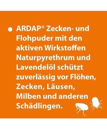 ARDAP Ticks and Flea Powder 150g for Dogs & Cats | Effective Pest Protection Against Fleas Ticks Lice & Mites - International Shipping Available - Buy Online on SooperMarket.com