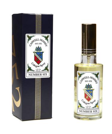 Caswell-Massey Gold Cap Number Six Cologne Spray  Scents Of Orange Blossom  Bergamot & Rosemary  Fragrance For Men  Made In The USA  88 mL