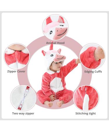 COOKY.D Unisex Winter Animal Hooded Baby Romper 12-18 Months - Red - Buy Online on SooperMarket.com