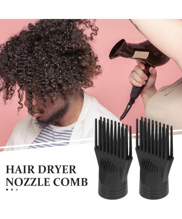 Hair Dryer Comb Attachment: 2pcs Hair Dryer Comb Accessories Universal Hair Dryer Nozzle Comb Attachment - Hairdressing Styling Salon Tool for Barber Shop - Buy Online on SooperMarket.com