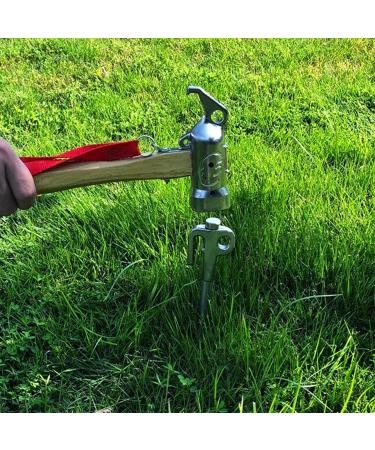 Durable Stainless Steel Dog Mooring Stake | Strong & Reliable for Yard Camping & Beach - Buy Online on SooperMarket.com