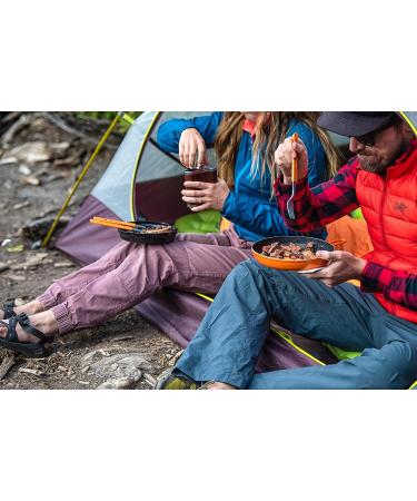 Jetboil Jetset Stowable Camping Utensil Set - Grey/Orange | Lightweight & Compact - Buy Online on SooperMarket.com