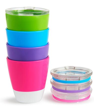 Munchkin Splash Open Toddler Cups 7oz Multicolored 4 Pack with Training Lids - Buy Online on SooperMarket.com