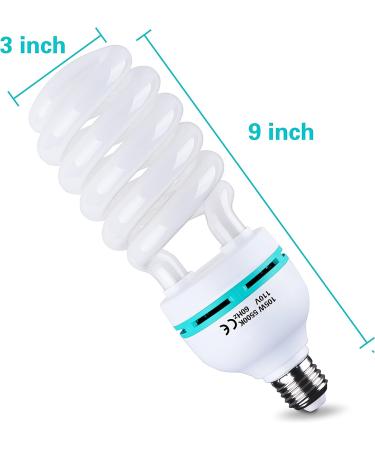 EMART 105W 5500K Daylight Full Spectrum Light Bulb for Photography Studio - 2 Pack - Buy Online on SooperMarket.com