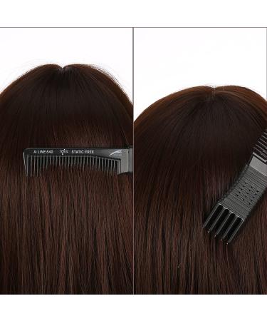 4 Pieces Carbon Lift Teasing Combs - Salon Lifting Fluffing Comb for Women - Black and Purple Artsy Style - 5 Stainless Steel Pins Included - Buy Online on SooperMarket.com