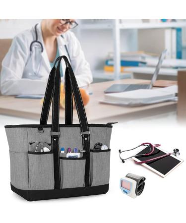 Trunab Large Grey Tote Bag for Nurse - Shoulder Bag for Work, School, Travel - Buy Online on SooperMarket.com