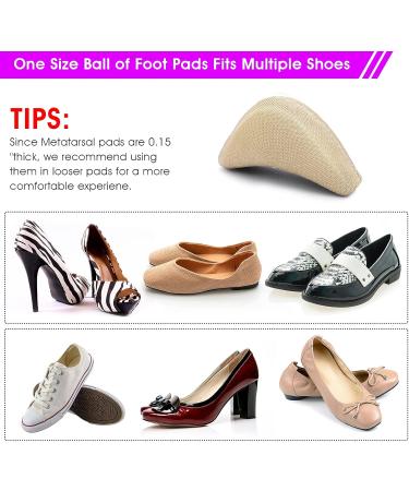 Adjustable Shoe Filler Big Toe Plug Set - Foot Pain Relief for Women, Reusable Inserts for High Heels - 2 Pairs - Buy Online on SooperMarket.com