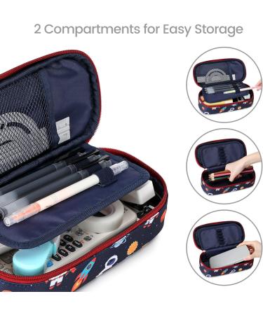 Cambond Big Capacity Pencil Case Cute Pencil Case for Boys Kids Large Storage Pencil Pouch for School Pencil Case Only Dark Blue Space - Buy Online on SooperMarket.com