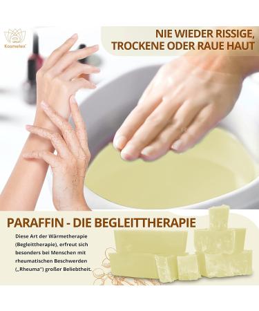Kosmetex Wellness Paraffin Bath for Hands & Feet | Relaxation & Moisturizing | 4x 500ml Paraffin Wax Blocks for Wax Heaters - Buy Online on SooperMarket.com
