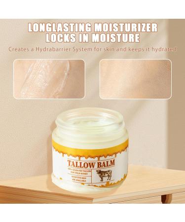 Premium Body Moisturizer - Deeply Nourishing Skincare Cream for Legs Abdomen & Buttocks - Tallow Cream Yellow - Elasticity & Hydration Boost - Buy Online on SooperMarket.com