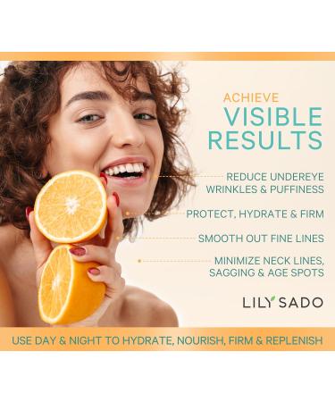 LILY SADO CITRUS KISS Vitamin C Moisturizer - Vegan Anti-Wrinkle Daily Lotion for Hydration & Radiant Skin - Natural Face Cream for Women & Men - Buy Online on SooperMarket.com