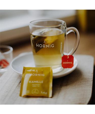 J. Hornig Chamomile Tea - Natural Flavorless Mild Taste | 4x25 Bags (100 Tea Bags) - International Shipping Available - Buy Online on SooperMarket.com