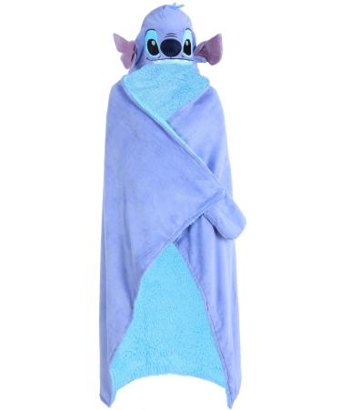 Blue Hooded Throw With Hand Mittens LILO & STITCH DISNEY