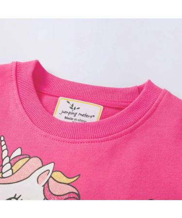 DHASIUE Baby Girls Unicorn Sweatshirt - Cute Long Sleeve Cotton Tee Shirt for Kids Toddler - 3-4 Years | Unicorn/Rose Red - Buy Online on SooperMarket.com