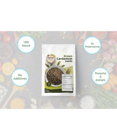 Premium Green Cardamom Seeds - Aromatic & Flavorful | 50 gm | 100% Pure & Natural - Buy Online on SooperMarket.com