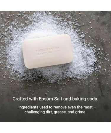 Grandpa Soap Epsom Salt Bar Soap - Deep Cleansing Vegan Soap for Face & Body 4.25 Oz (4 Pack) - Removes Dirt Grease & Grime - Buy Online on SooperMarket.com