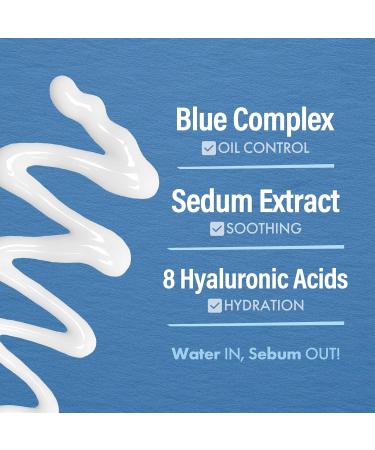 DASHU Boy Blue Sedum Lotion - Korean Day & Night Face Moisturizer with 8 Hyaluronic Acids | Hydrating Barrier Repair Lotion for Men 5.07 fl oz - Buy Online on SooperMarket.com