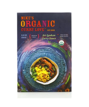 Sri Lankan Curry Sauce ORGANIC. VEGAN. DAIRY FREE. FOR A QUICK AND EASY MEAL. | 1 x 8.8 oz pouch Sri Lankan Curry Single