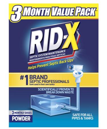 RID-X Septic Treatment, 3 Month Supply Of Powder, 29.4 oz