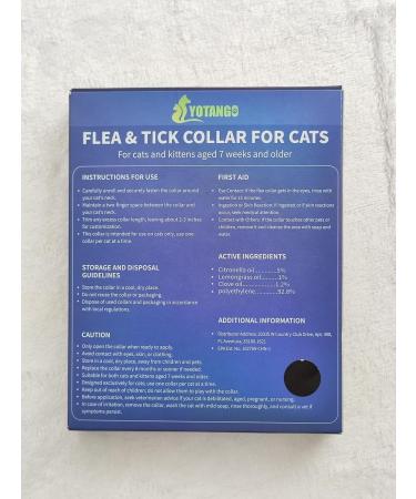 YOTANGO Cat Collar Repellent 4 Pack Cat Collar-Built-in Pant-Based Formula Strong Repellency Slow Release Pleasant Aroma Waterproof (PurpleBlack) - Buy Online on SooperMarket.com