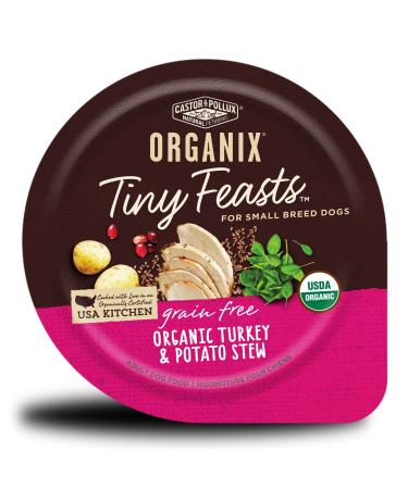 Castor & Pollux, Stew Organix Gluten Free Turkey Sweet Potato Tiny Feast Organic, 3.5 Ounce… Turkey & Potato Stew 3.5 Ounce (Pack of 12)