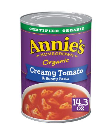 Annie's Creamy Tomato & Bunny Pasta Soup, Certified Organic, Non-GMO, 14.3 oz (Pack of 8)