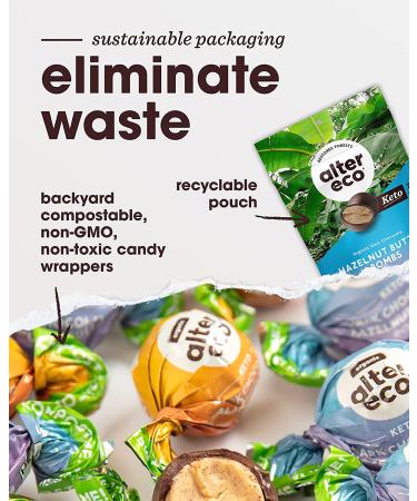Alter Eco Organic Dark Chocolate Hazelnut Butter Bombs - 3.8 oz (108g) | Indulgent & Healthy Snack - Buy Online on SooperMarket.com