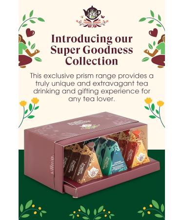 English Tea Shop Organic Super Goodness Collection - 12 Loose Leaf Pyramid Tea Bags - Buy Online on SooperMarket.com
