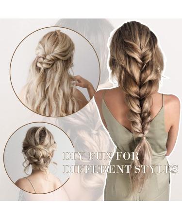REECHO 20 Inch Medium Blonde Clip in Hair Extensions - 4PCS Pack, 200g - Soft Synthetic Hairpieces for Women - Buy Online on SooperMarket.com